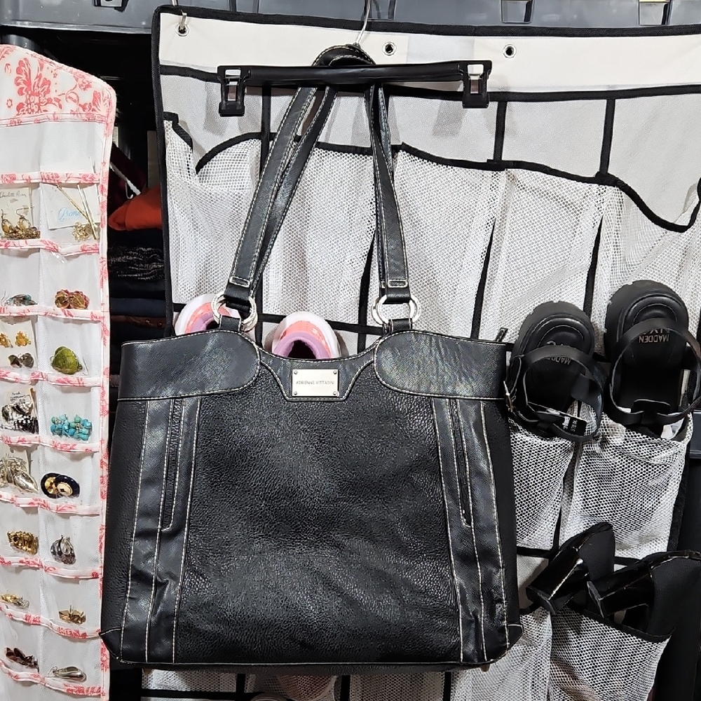 Adrienne Vittadini Black Shoulder Bag